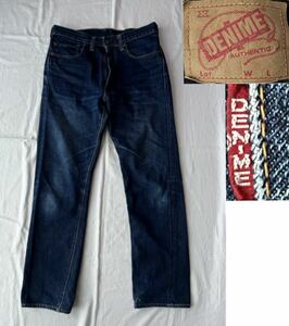 DENIME ドゥニーム 濃紺ジーンズW31☆デニムパンツ 日本製 復刻 ビンテージ 美品 セルビッチ 501XX