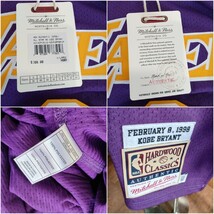 12029-04★未使用★NBA ロサンゼルス・レイカーズ/LAKERS コービーブライアント February 8, 1998 ユニフォーム 48 (XL)★_画像9