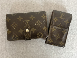 11769-09★LOUIS VUITTON/ルイヴィトン 二つ折り財布 ガマ口 ウォレット / エテュイ・シガレット・モノグラム 2点セット★