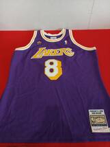 12029-04★未使用★NBA ロサンゼルス・レイカーズ/LAKERS コービーブライアント February 8, 1998 ユニフォーム 48 (XL)★_画像8