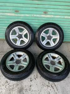 JB23ジムニー　純正ホイール　ブリジストン DUELER A/T 175/ 80 R16 ジムニー JB23 JA11 JA22 バリ山 4本セット 