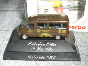 ホッケンハイム別注 1/87 UPS 1996 メルセデス ベンツ MB 100D MERCEDES BENZ DTM 100D MB SPRINTER