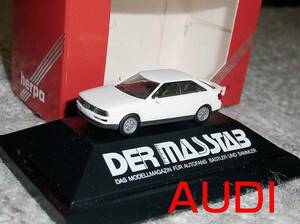 別注 1/87 Audi Coupe Quattro 20V 1990 パールホワイト アウディ クワトロ クアトロ クーペ