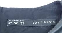 ZARA BASIC ザラ　ベーシック　膝丈ワンピース　黒　Mサイズ　レディース　02_画像5