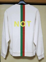 ★新品未使用！ ＧＵＣＣＩ(グッチ) "ＦＡＫＥ ＮＯＴ" スウェット トレーナー サイズＭ_画像2