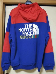 ★新品未使用！ GUCCI(グッチ)×THE NORTH FACE(ノースフェイス) コラボ フードジップアップジャケット サイズXXL 激レア