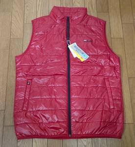 新品　フィラ　FILA　フィラゴルフ　撥水　保温　中綿ベスト　赤　メンズM