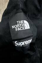 【M】 新品 Supreme The North Face Suede Nuptse Jacket Black シュプリーム ザ ノースフェイス スウェード ヌプシ ブラック 日本未発売_画像6