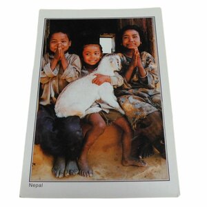 ■☆アジアン雑貨　ネパール・ポストカード　ネパールの人々（NPE-12）