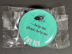 未開封　缶バッジ　THE FLY ザ・フライ 当時物　映画　グリーン