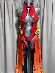 【匿名配送】ギルティクラウン 楪いのり 金魚服風 コスプレ衣装 Lサイズ EGOIST レオタード エナメル 合皮 光沢