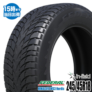 2021年製 HIMALAYA WS3 Nordic 245/45R18 100Q XL FEDERAL フェデラル 日本向け最新スタッドレスタイヤ タイヤ 1本