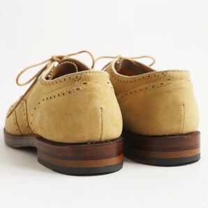 【ドンドン見直し】美品●ALDEN オールデン 97282 ウイングチップ スウェードレザーシューズ ベージュ 6 1/2 USA製 メンズの画像5