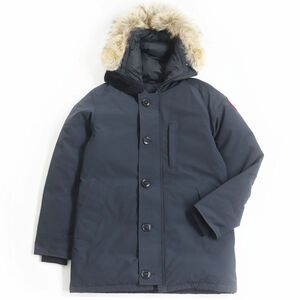 美品□CANADA GOOSE/カナダグース 3438JM JASPER/ジャスパー ファーフーデッド WZIP ダウンジャケット/コート ネイビー M カナダ製 正規品