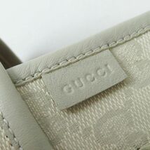 極美品◎GUCCI グッチ 466902 GGキャンバス レザー使い エスパドリーユ スリッポン／フラットシューズ ベージュ 39 1／2 箱・保管袋付き_画像8