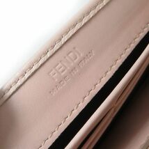 未使用品△FENDI フェンディ 8M0251 フェンディローマ コンチネンタル 二つ折り フラップ レザー ロングウォレット／長財布 ROSA 伊製 箱付_画像8