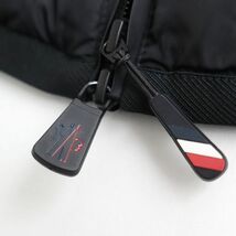 極美品●2021年製 モンクレール グルノーブル ロゴ入り WZIP フード付き フリース切替 ダウンジャケット ブラック M 国内正規品 メンズ_画像5