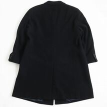 美品●ARMANI COLLEZIONI アルマーニコレッツィオーニ ウール100％ チェスターコート/ロングコート 黒 希少大きめサイズ60 伊製 正規品_画像4