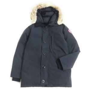 良品□CANADA GOOSE/カナダグース 3438JM JASPER/ジャスパー ファーフーデッド WZIP ダウンジャケット/コート ネイビー XS カナダ製 正規品