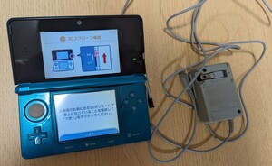 3DS アクアブルー 本体 タッチペン 充電器付き