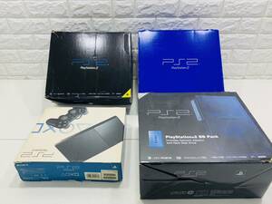 n55★1円～★当時物 限定色 SONY PS2 プレステ2 プレイステーション2 厚型 薄型 ゲーム機 本体 大量 SCPH まとめて動作未確認/ジャンク