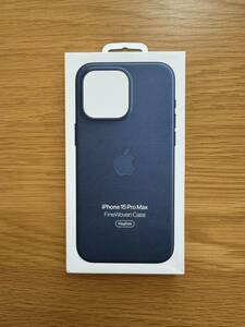 iPhone 15 Pro Max FineWoven Case Pacific Blue ファインウーブンケースパシフィックブルー純正品 