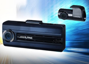 【新品未使用品】ALPINE アルパイン 前後2カメラ録画対応 ドライブレコーダー DVR-C310R【フルHD 駐車時監視録画 スマホ連携】