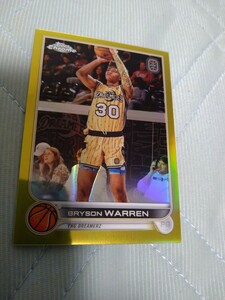 2022-23 TOPPS chrome Overtime Elite Base GOLD REFRACTOR BRYSON WARREN 18/50 50枚限定