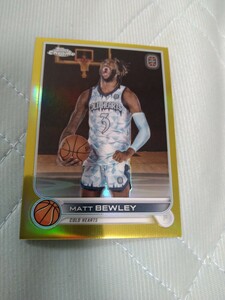 2022-23 TOPPS chrome Overtime Elite Base RC GOLD REFRACTOR MATT BEWLEY 32/50 50枚限定