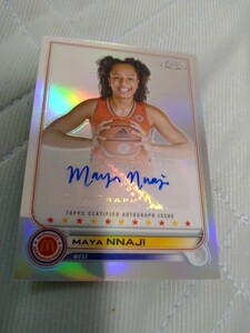 2022 TOPPS McDONALD‘S ALL AMERICAN CHROME BASKETBALL silver AUTO MAYA NNAJI