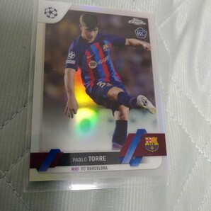 2022-23 TOPPS CHROME UEFA CHAMPIONS LEAGUE RC silver PRIZM PABLO TORREの画像1