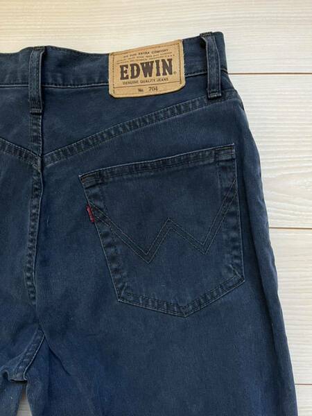 EDWIN エドウィン レギュラーストレートカラーソフトジーンズ 28インチ 中古