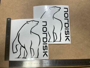 ノルディスク　nordisk カッティング　ステッカー　黒2枚