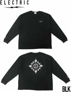 【送料無料】 ロングスリーブTEE ロンT ELECTRIC エレクトリック BANDANA BIG SILHOUETTE L/S TEE E23HT01 日本代理店正規品　BLK XLサイズ