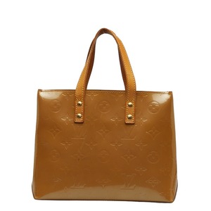 ルイ ヴィトン モノグラム ヴェルニ リードPM ハンドバッグ ミニトート M91334 ノワゼット ベージュ エナメル LOUIS VUITTON 【中古】