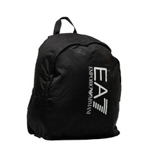 エンポリオ アルマーニ EA7 ロゴ リュック バックパック 275667 ブラック ナイロン レディース Emporio Armani 【中古】_画像2