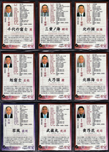 BBM 2015年 大相撲カードレジェンド「至宝」 レギュラーカード 全72種セット 貴乃花、千代の富士、北の湖、魁皇 他 トレーディングカード_画像2