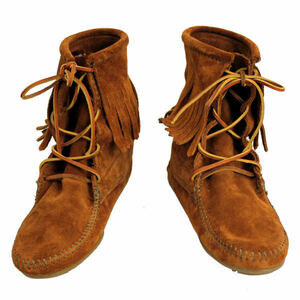 送料無料！ MINNETONKA ミネトンカ Tramper Ankle Hi Boot （BROWN）トランパー アンクルハイブーツ 422 US8 3000円（税込）