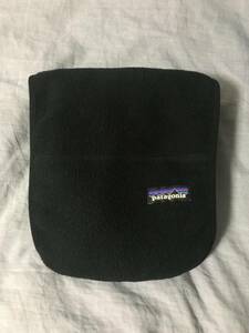 美品　Patagonia パタゴニア　/ Synchilla Scarf シンチラ　スカーフ　BLK Black ブラック　クロ　黒　