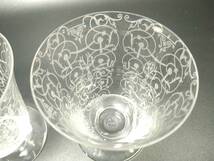 Baccarat　バカラ ミケランジェロ グラス　 H8cm 3客　セット_画像8