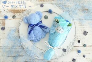 [ голубой -цветный набор ] мыло цветок Mini букет ... полотенце комплект брак праздник .. работа праздник . маленький подарок Valentine 