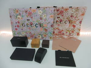 中古 ブランド 空箱 保存箱 ボックス BOX / 紙袋 ショッパー まとめ / GUCCI グッチ PRADA GIVENCHY miu miu MCM Vivienne Westwood ／G