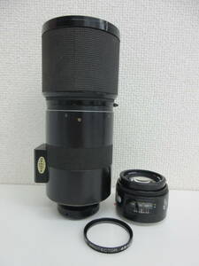 中古 レンズ ２点セット SIGMA シグマ MIRROR-ULTRATEL 1:8 500mm / MINOLTA ミノルタ AF 50mm 1:1.4 ※動作未確認 ／D