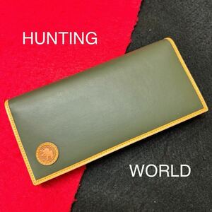 【未使用】長財布 バチュークロス★HUNTING WORLD