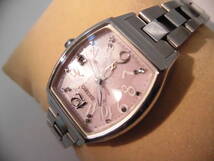 ☆ YMK355 SEIKO セイコー レディース 腕時計 1B22-0BT0 LUKIA ルキア ソーラー電波 文字盤 ピンク系 ☆_画像2
