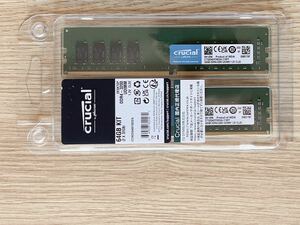ほぼ新品 Crucial DDR4 3200 32GB 2枚 CT2K32G4DFD832A