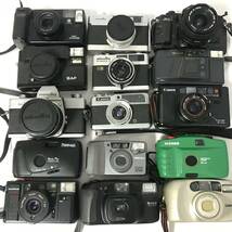 KI25/41　フィルムカメラ まとめて15点 大量 コンパクト カメラ 昭和レトロ Canon キャノン minolta ミノルタ OLYMPUS オリンパス_画像1