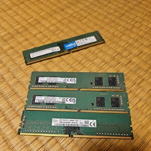 パソコンメモリ　 DDR4 　16GB/8GB PC4-3200　4枚セット　動作未確認　ジャンク
