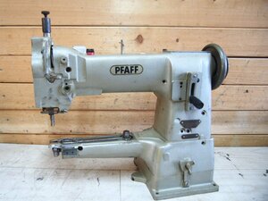 ☆【2W1205-4】 PFAFF パフ 職業 工業用 一本針 ミシン 335-H3-17/01-BL 手回しのみ確認 ジャンク