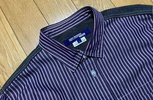 2012年秋冬　ジュンヤ　ワタナベ　マン　ストライプ切り替えシャツ　コムデギャルソン shirt homme plus comme des garcons オム　田中